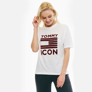 Tommy Hilfiger dámské bílé tričko - S (100)